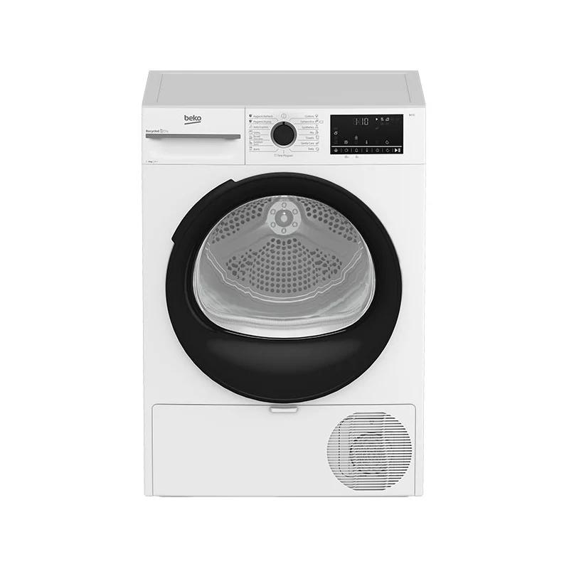 Beko BM3T40230W szabadonálló hőszivattyús szárítógép, 9 kg, A++,  FreshCaps, dobvilágítás, 60 cm mély