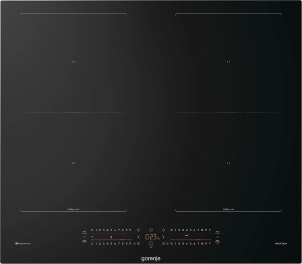 Gorenje GI6442BSCE Beépíthető indukciós főzőlap, 4 AreaFlex zóna, slider vezérlés