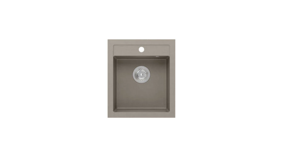 Quadron JOHNNY 100 gránit (430x500 mm, 1 medence) soft taupe