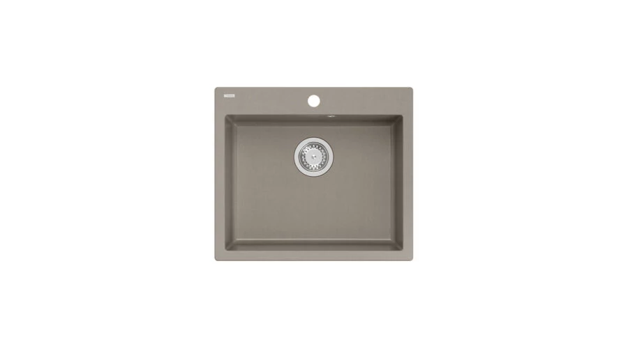 Quadron MORGAN 110 gránit (570x500 mm, 1 medence) soft taupe