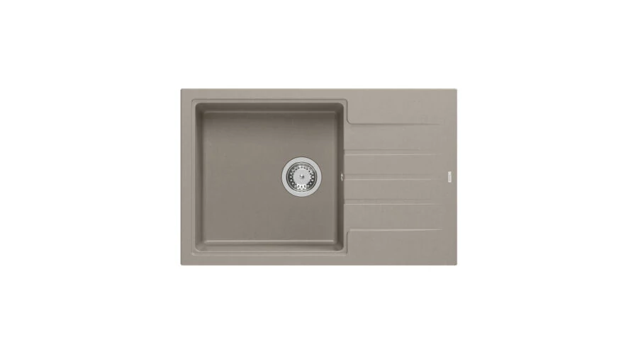 Quadron PETER 111 gránit (780x500 mm, 1 medence+csepptálca) soft taupe