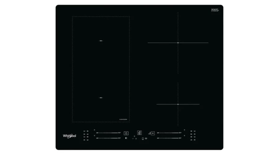 Whirlpool WLS2260NE indukciós főzőlap, Ingyenes Házhozszállítás zónánkénti premium slider vezérlés, 60 cm,  FLexi Oval, Connectivity