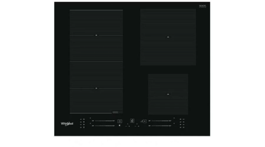 Whirlpool WFS4160BF slider vezérlésű indukciós főzőlap, Ingyenes Házhozszállítás elöl élcsiszolt,  Chef Control, French Plaque, FLexi Oval