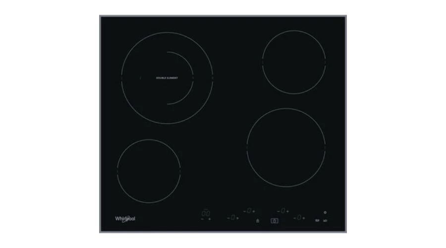 Whirlpool AKT 8601/IX beépíthető önálló érintőszenzor vezérlésű kerámialap, Ingyenes Házhozszállítás 59 cm széles, 4 főzőzóna (1 duplazóna)