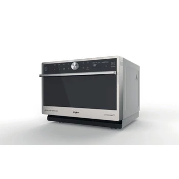 Whirlpool MWSC 9133 SX Szabadonálló mikró, 33 L, inox szín, 3D MIKROHULLÁM + GRILL + CRISP + HŐLÉGBEFÚVÁS funkció, 10 Speciális funkcióval