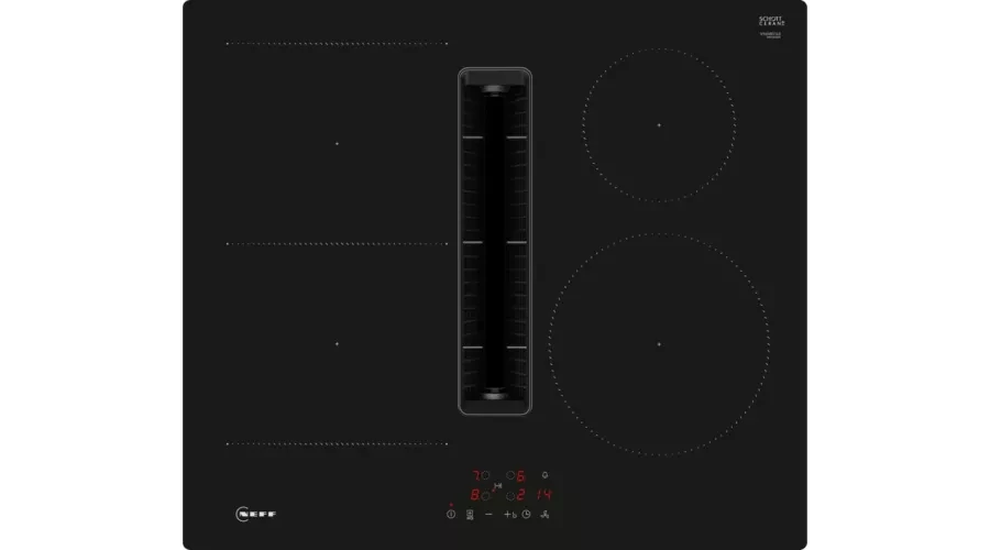 NEFF V56NBS1L0 beépíthető Combi Induction üvegkerámia főzőlap beépített páraelszívóval - N50 - 60cm - Keret nélküli kivitel