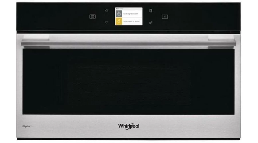 Whirlpool W9MD260IXL W Collection beépíthető mikrohullámú sütő, inox szegély, fekete full üveg, Smart kijelző (magyar nyelvű, színes, interaktív)