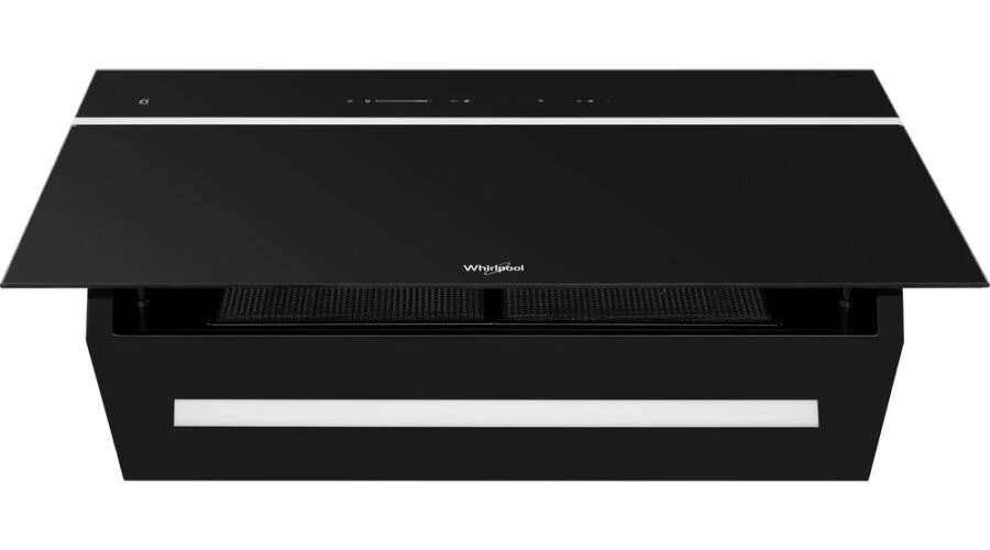 Whirlpool WHVS 93F LT BSS/1 ferde síkú fekete fali elszívó, 90 cm